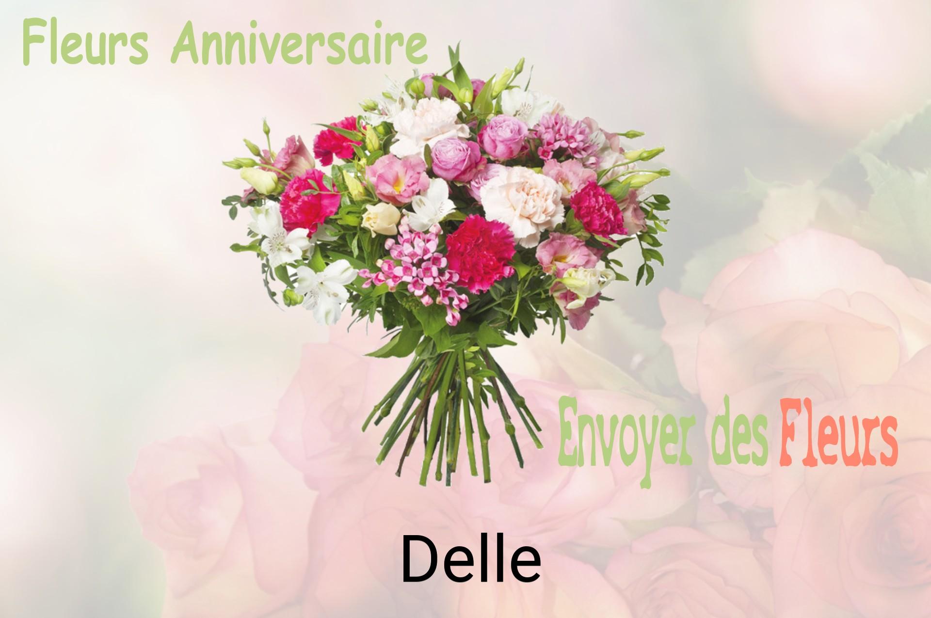 Bouquet de fleurs d’anniversaire livré à Delle